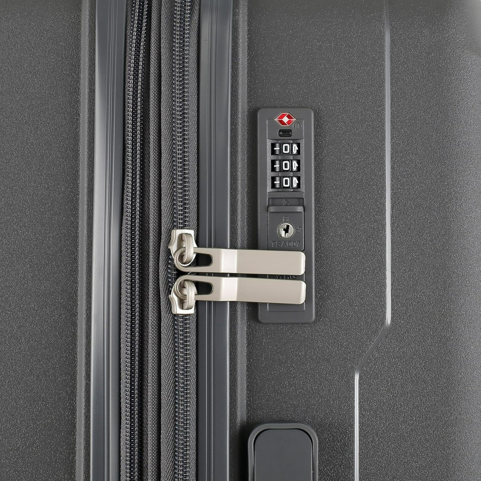 HT 3-Piece Luggage Set Strongbox Trunk Travel Suitcase With 1 Year Warranty PP TSA Lock