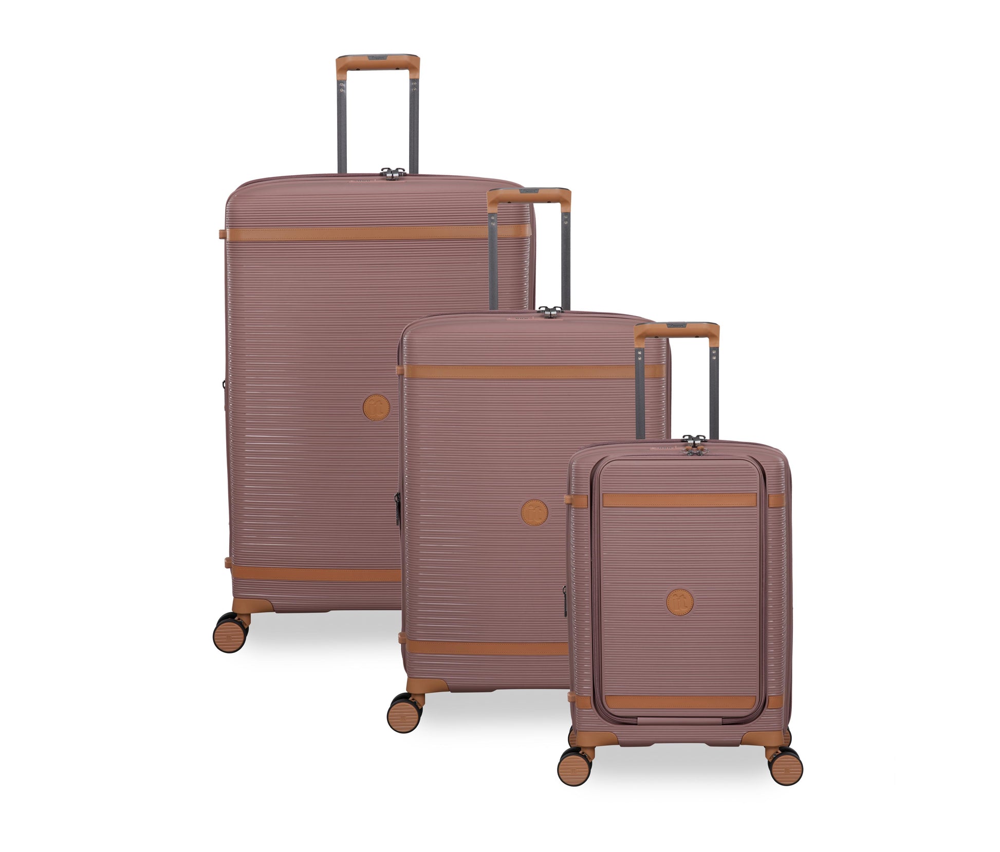 it luggage 3-Piece Set Illustrious Expandable Trolley Suitcases With 1 Year Warranty