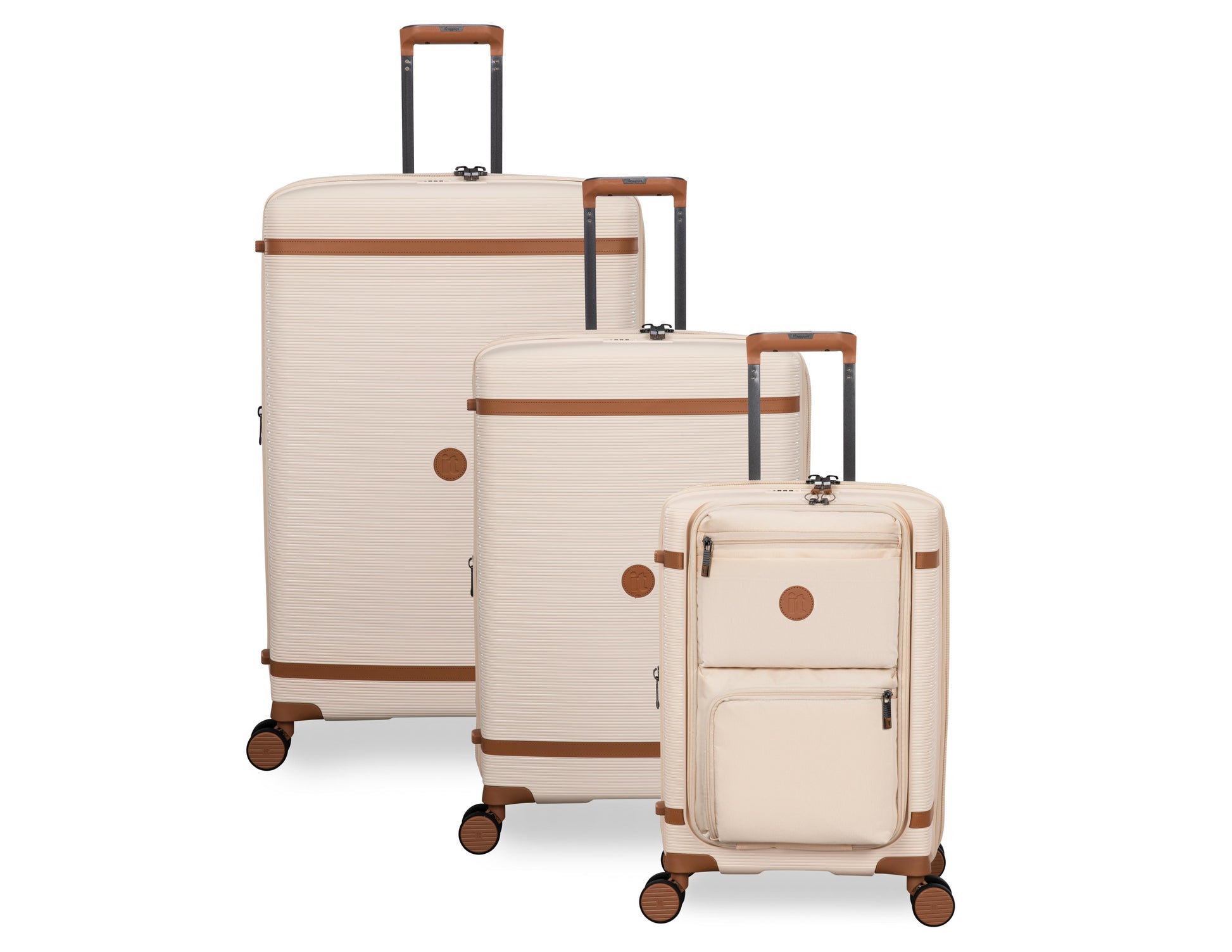 it luggage 3-Piece Set Illustrious Expandable Trolley Suitcases With 1 Year Warranty