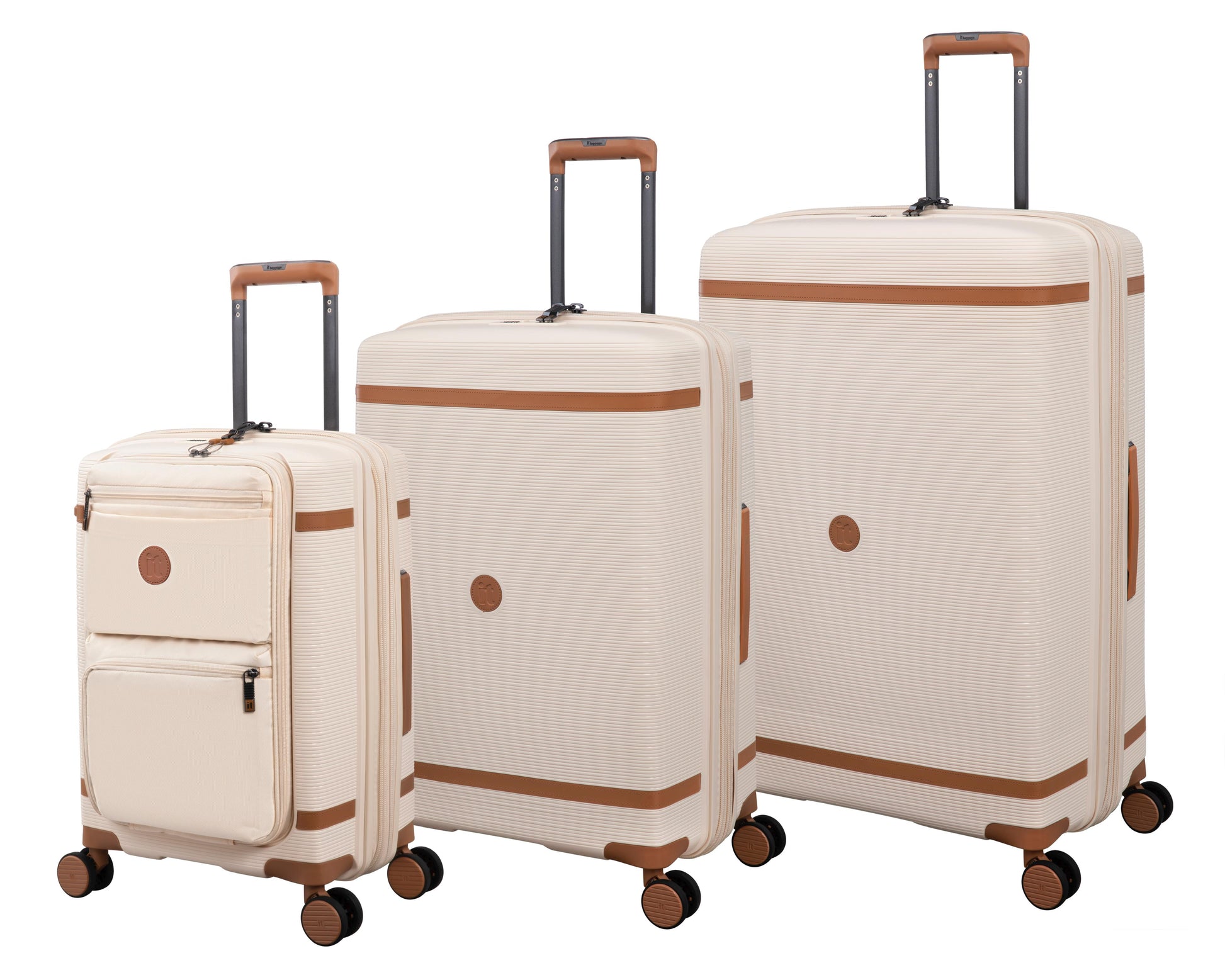 it luggage 3-Piece Set Illustrious Expandable Trolley Suitcases With 1 Year Warranty