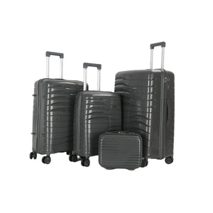 HT premium 4-piece luggage set Nomader Hard-shell 8 wheels with 1 year warranty