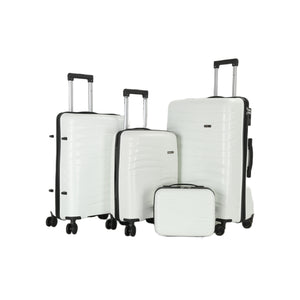 HT premium 4-piece luggage set Nomader Hard-shell 8 wheels with 1 year warranty