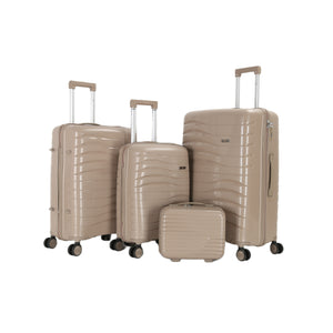 HT premium 4-piece luggage set Nomader Hard-shell 8 wheels with 1 year warranty