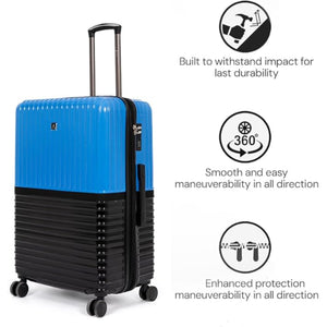 Jeem Expandable Luggage 3 Piece Set Trekker PC Suitcase Trolley
