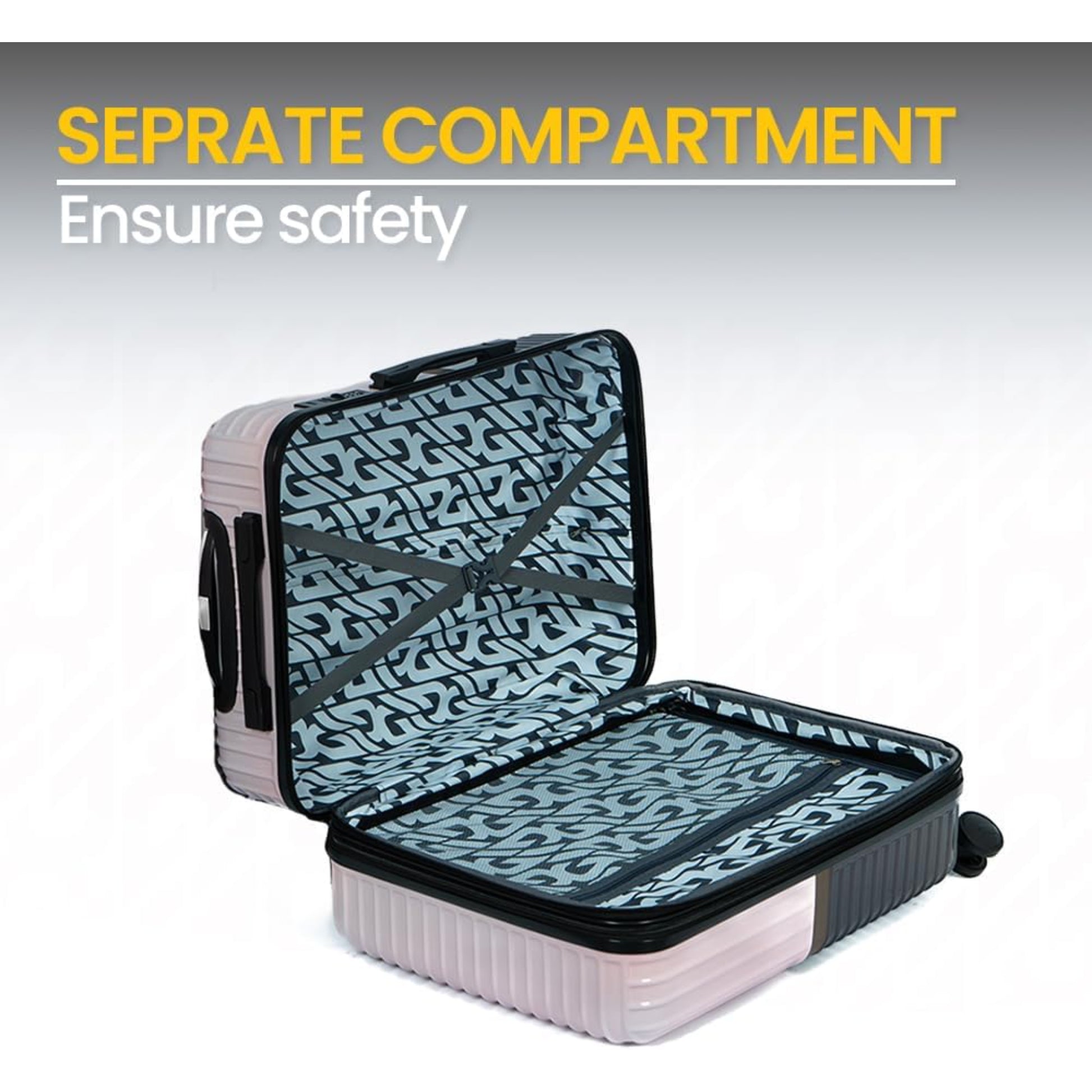 Jeem Expandable Luggage 3 Piece Set Trekker PC Suitcase Trolley