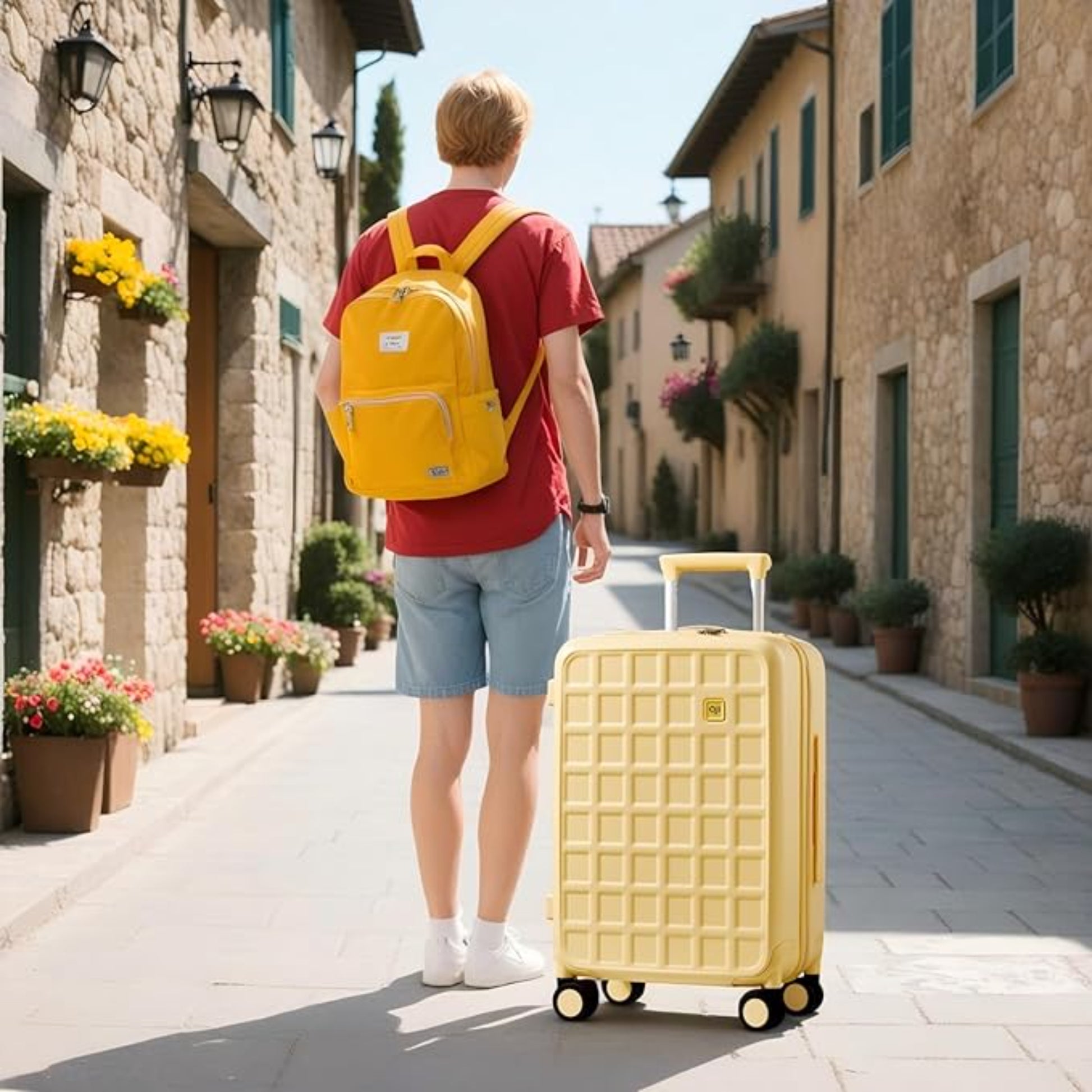 Luggage Set of 2 Suitcase Envoy 8 Spinner Wheels Travel Suitcase Bag