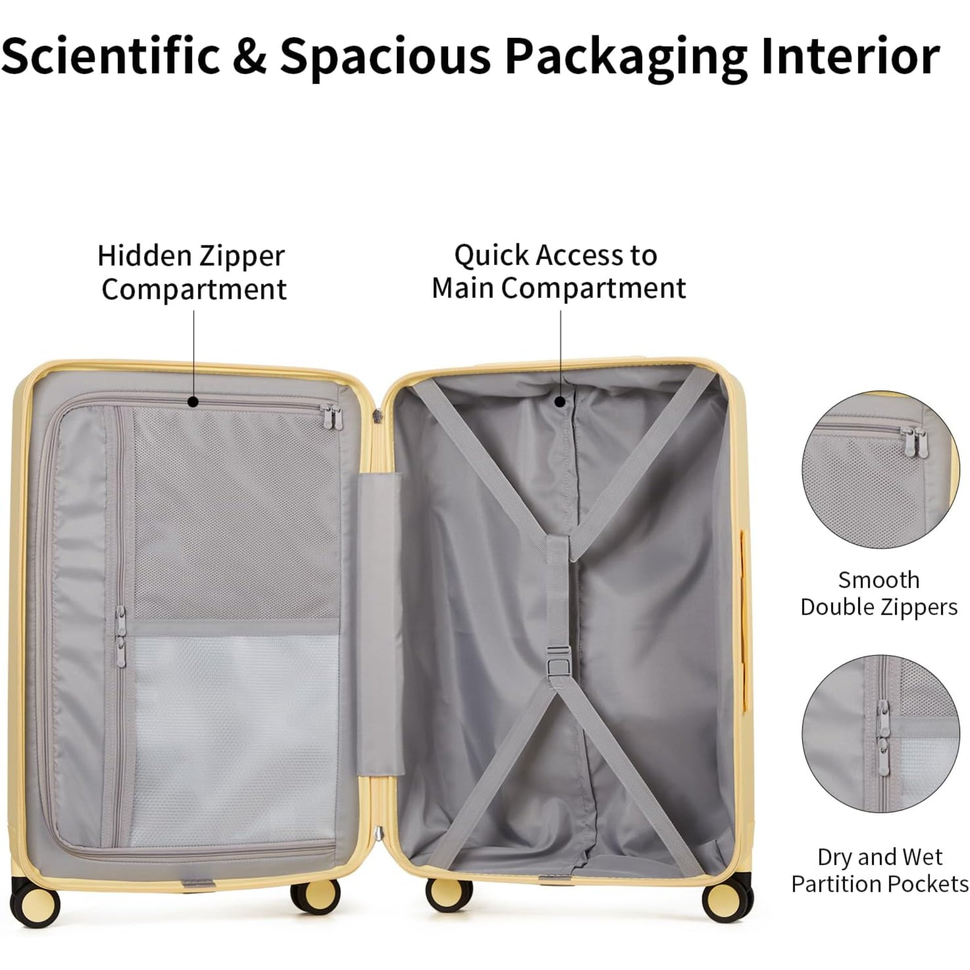 Luggage Set of 2 Suitcase Envoy 8 Spinner Wheels Travel Suitcase Bag