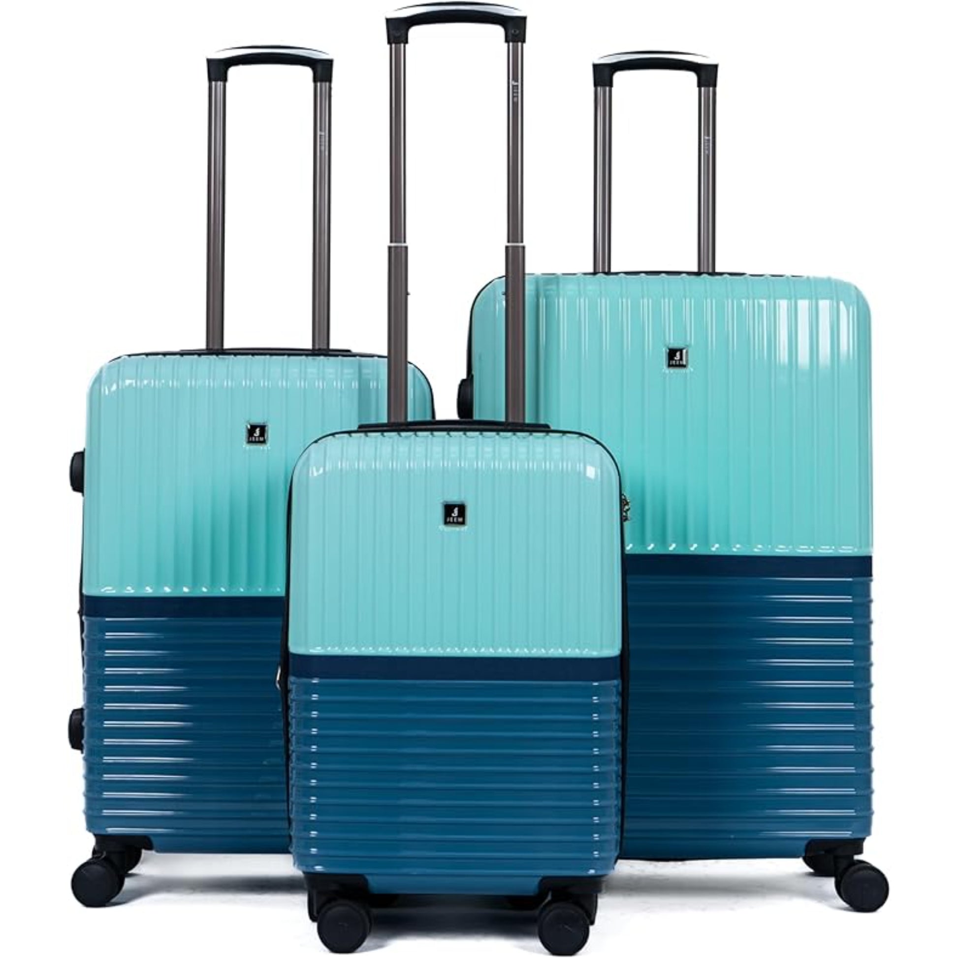 Jeem Expandable Luggage 3 Piece Set Trekker PC Suitcase Trolley