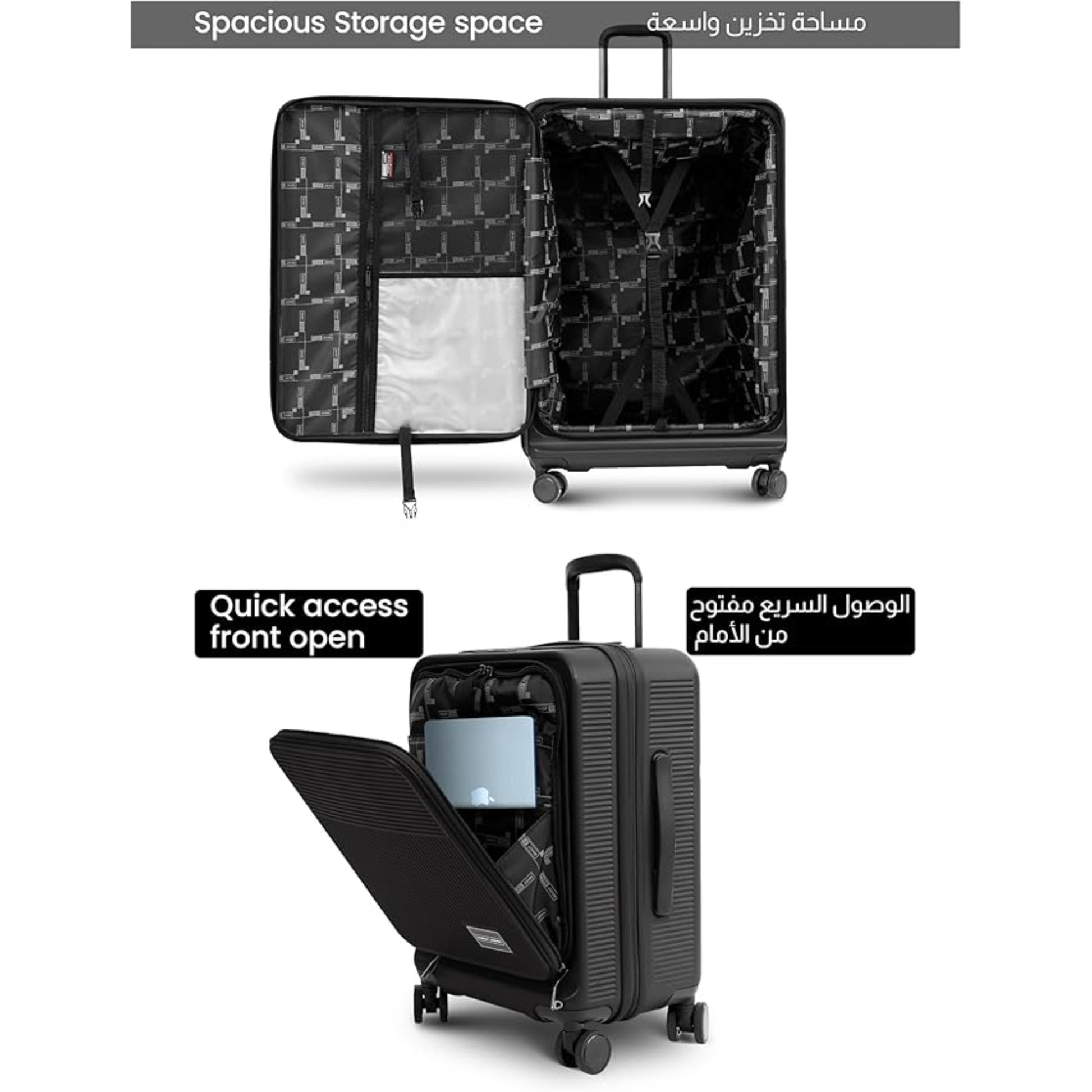 Luggage Set of 2 Meridian Small 10KG & Large 30KG ABS+PC