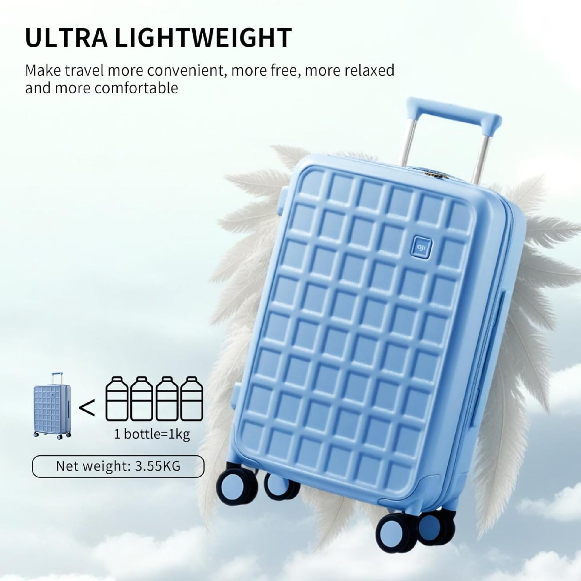 Luggage Set of 2 Suitcase Envoy 8 Spinner Wheels Travel Suitcase Bag