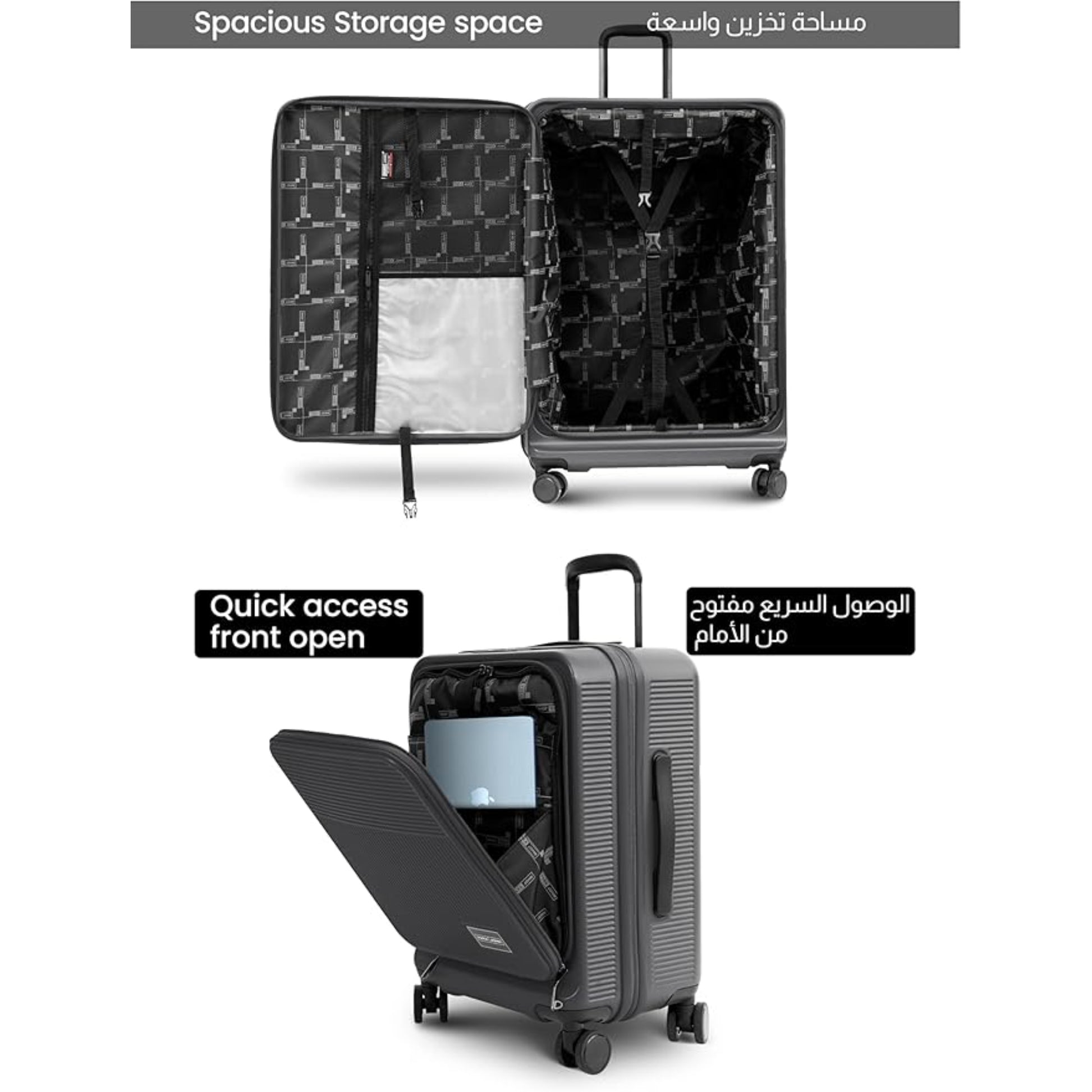Luggage Set of 2 Meridian Small 10KG & Large 30KG ABS+PC