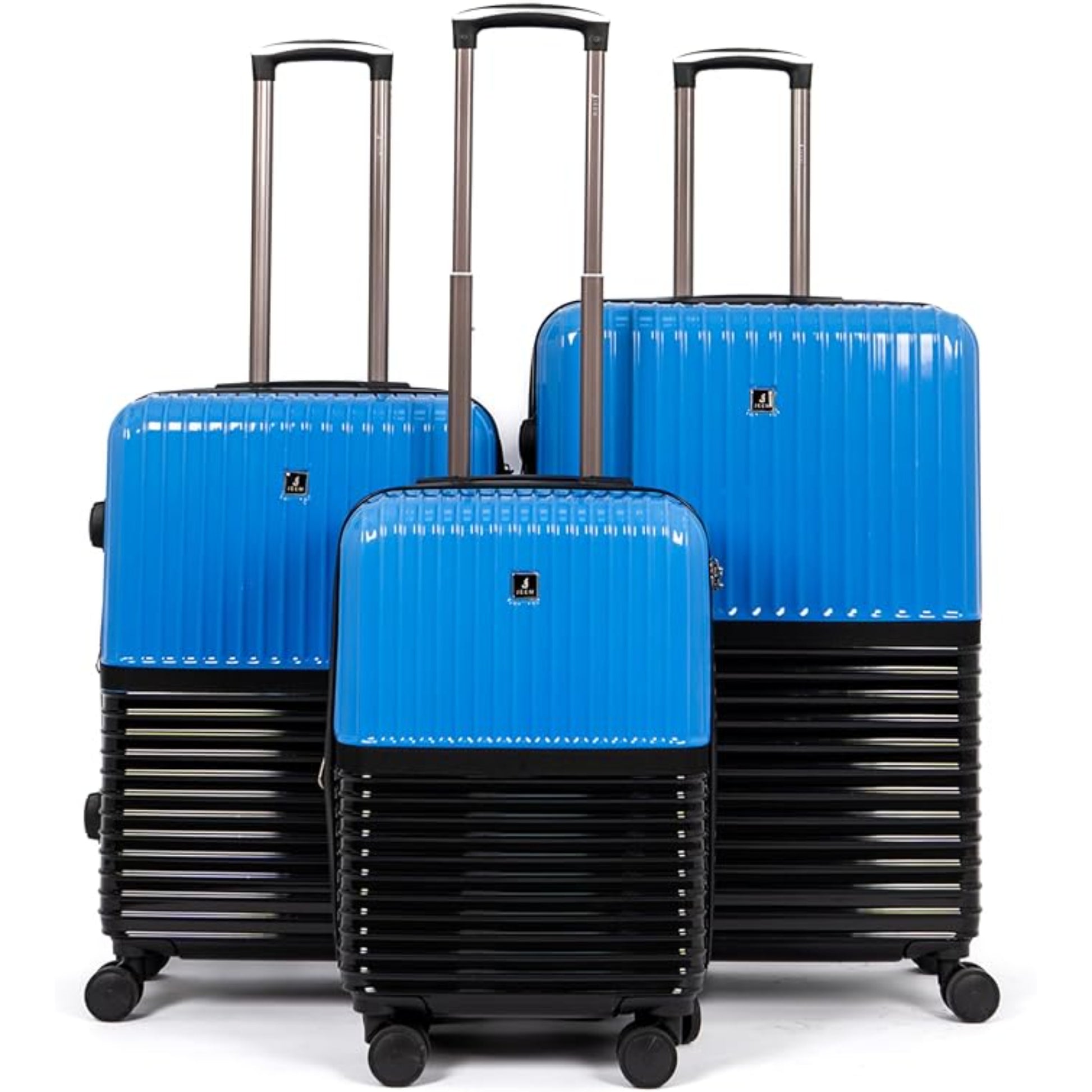 Jeem Expandable Luggage 3 Piece Set Trekker PC Suitcase Trolley