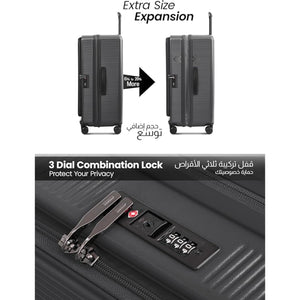 Luggage Set of 2 Meridian Small 10KG & Large 30KG ABS+PC
