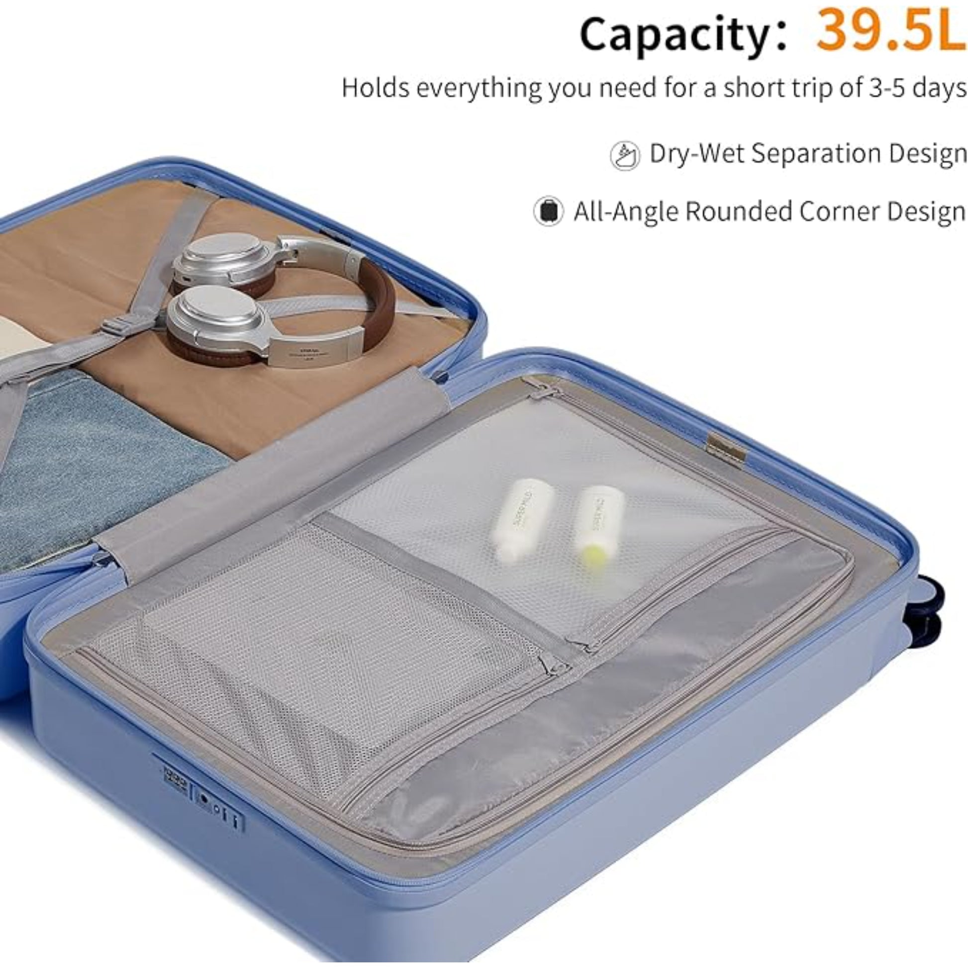 Luggage Set of 2 Suitcase Envoy 8 Spinner Wheels Travel Suitcase Bag