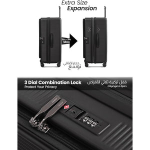 Luggage Set of 2 Meridian Small 10KG & Large 30KG ABS+PC