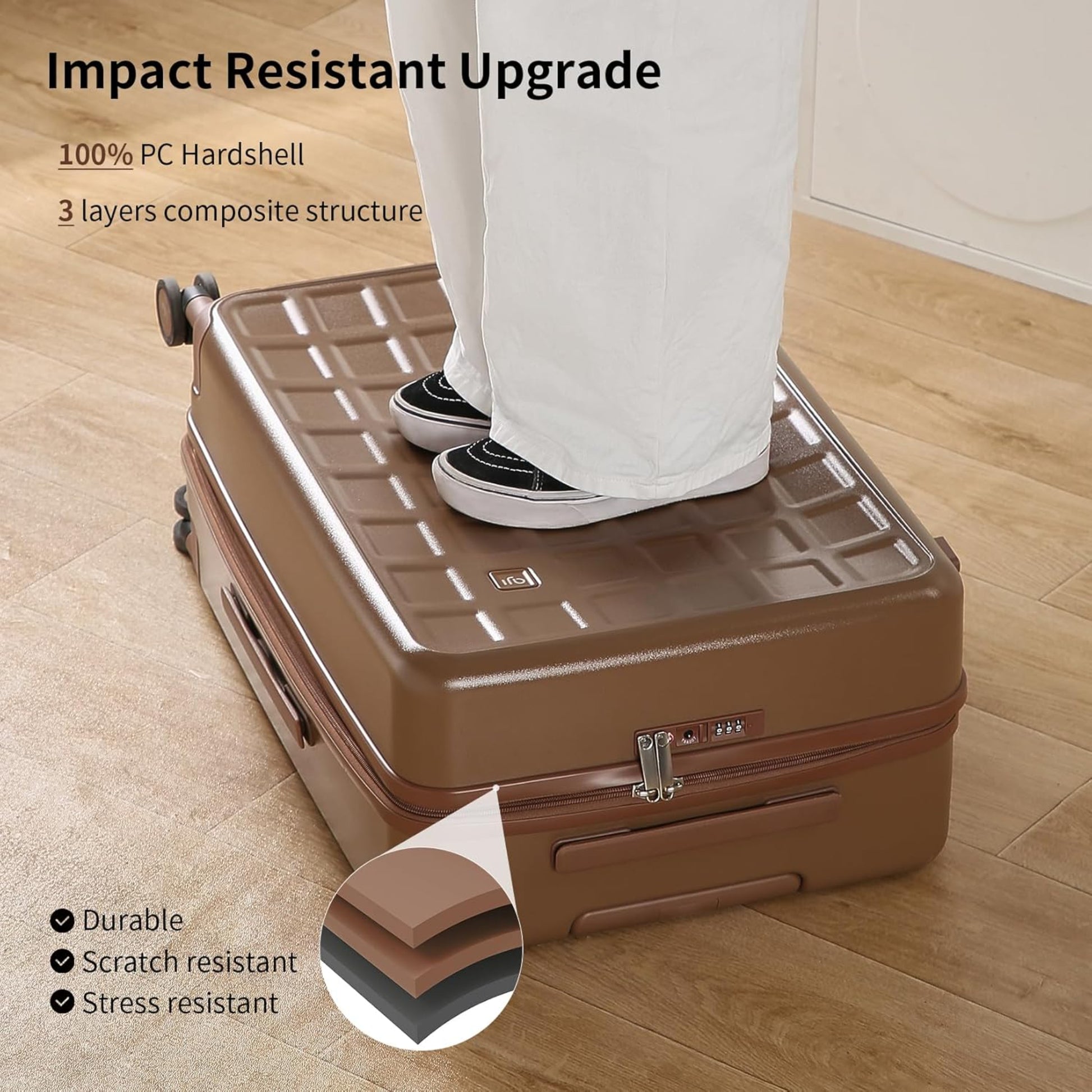 Luggage Set of 2 Suitcase Envoy 8 Spinner Wheels Travel Suitcase Bag