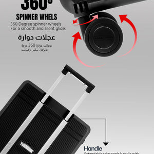 Carry-On Foldable Size Grove ABS + PC Trolley Bag