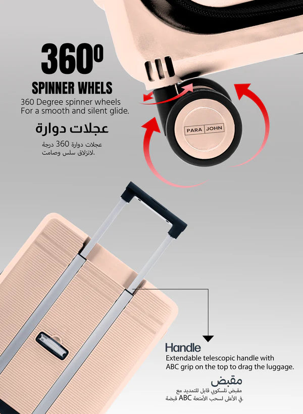 Carry-On Foldable Size Grove ABS + PC Trolley Bag