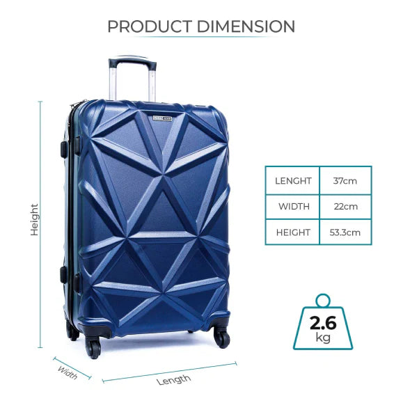Carry-On Size Suitcase Dune ABS Material Hard Side