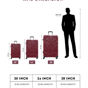 Carry-On Size Suitcase Dune ABS Material Hard Side