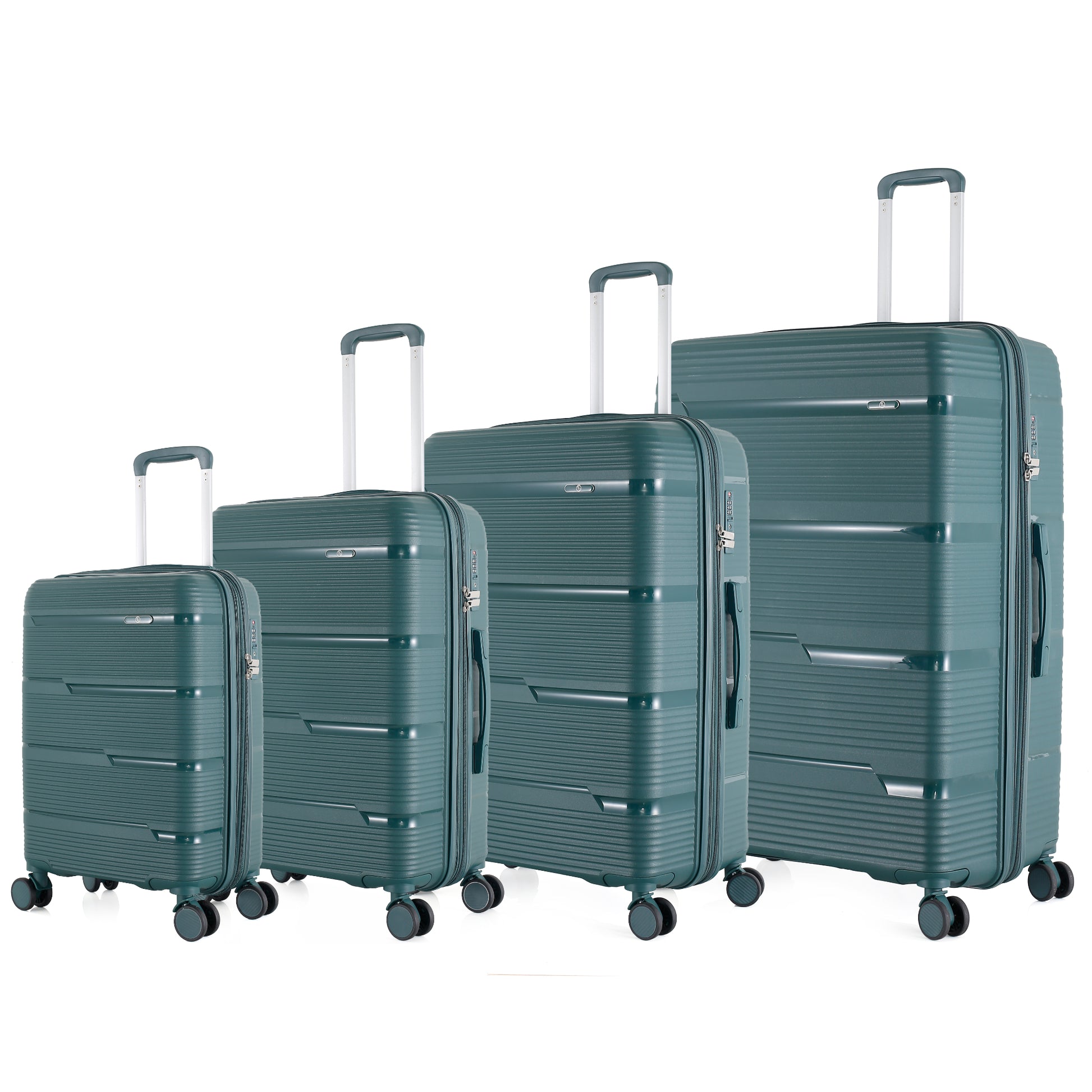 HT Luggage 4 Piece Set Ironid Durable Material High Quality With 1 Year Warranty