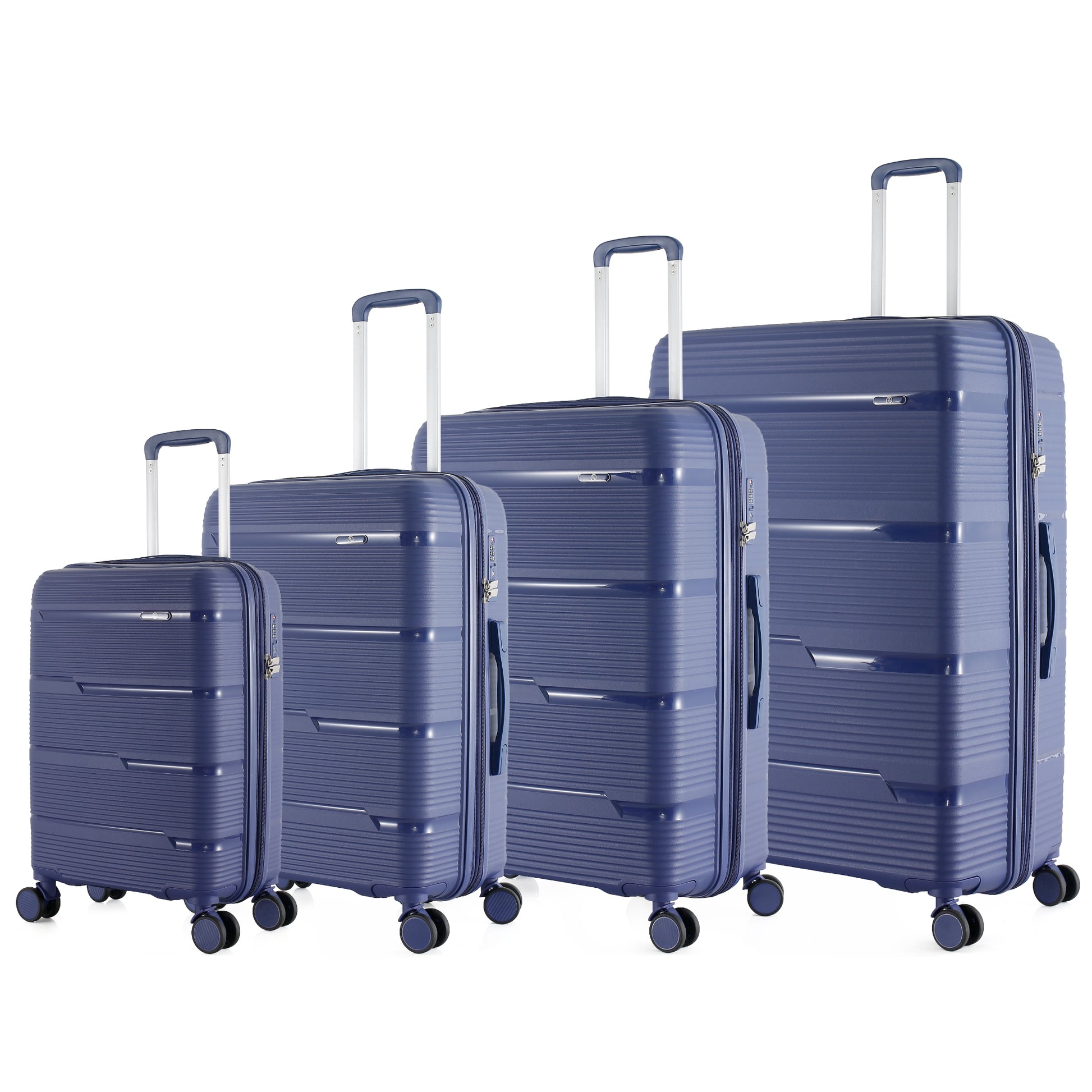 HT Luggage 4 Piece Set Ironid Durable Material High Quality With 1 Year Warranty