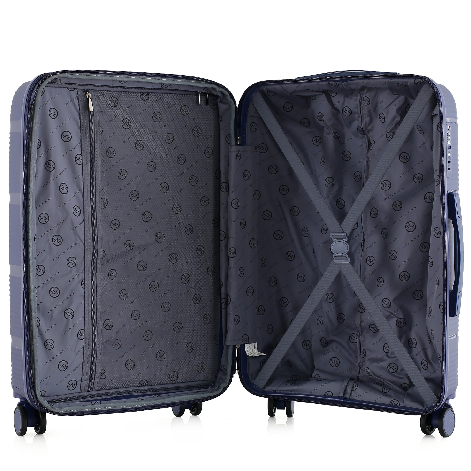 HT Luggage 4 Piece Set Ironid Durable Material High Quality With 1 Year Warranty