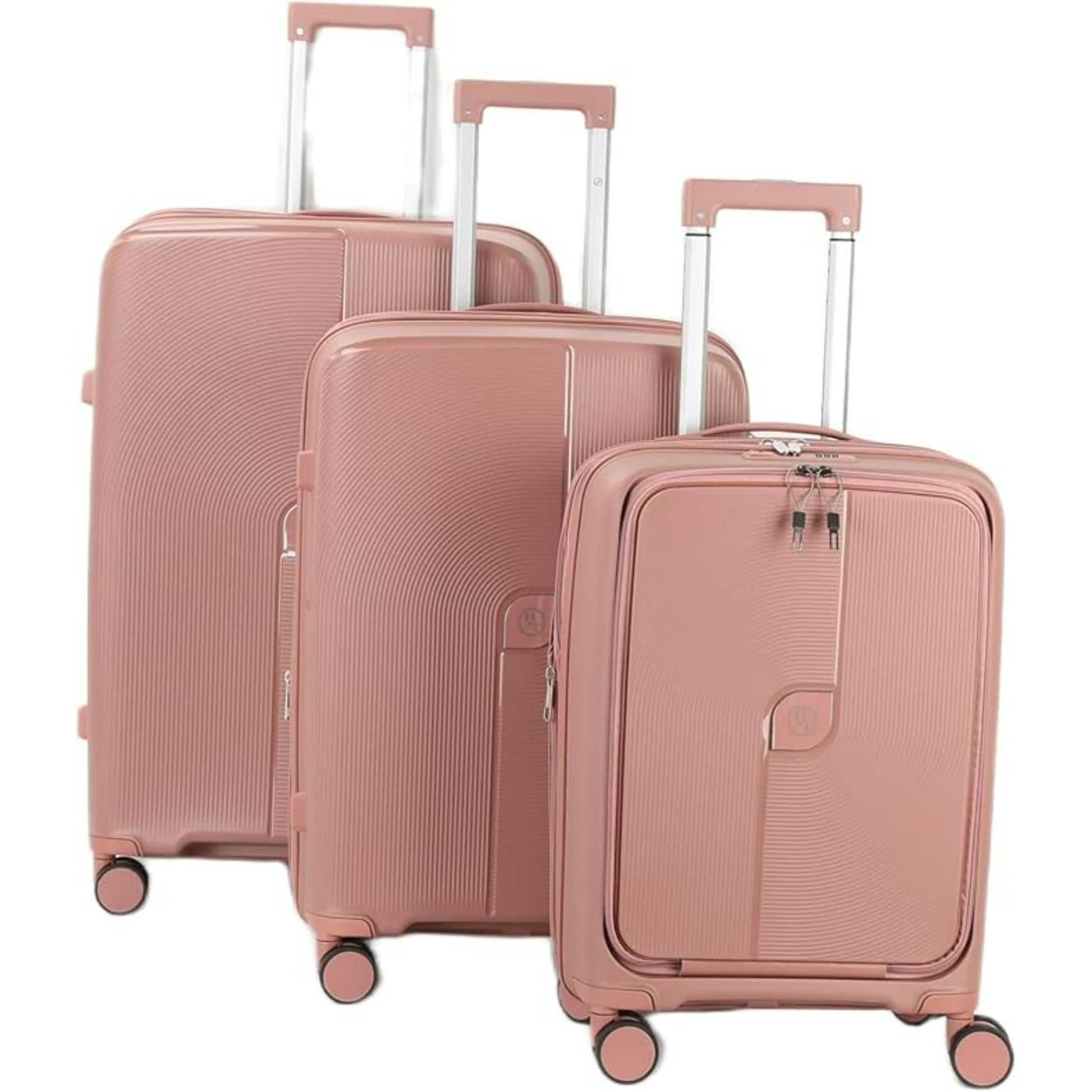 HT 3-Piece Luggage Set 20", 24", 28" Inches Voyano 1 Year Warranty Secure Zipper