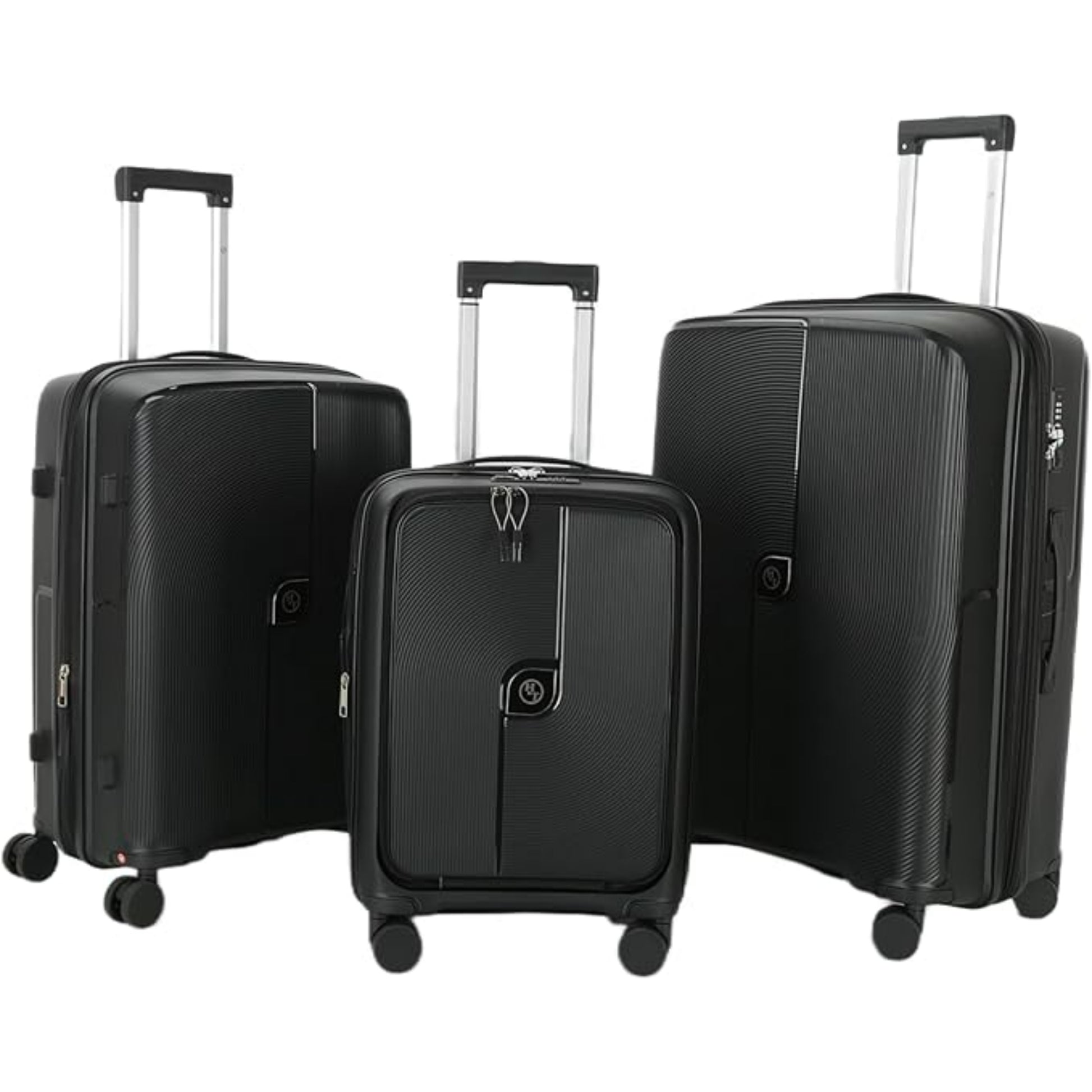 HT 3-Piece Luggage Set 20", 24", 28" Inches Voyano 1 Year Warranty Secure Zipper