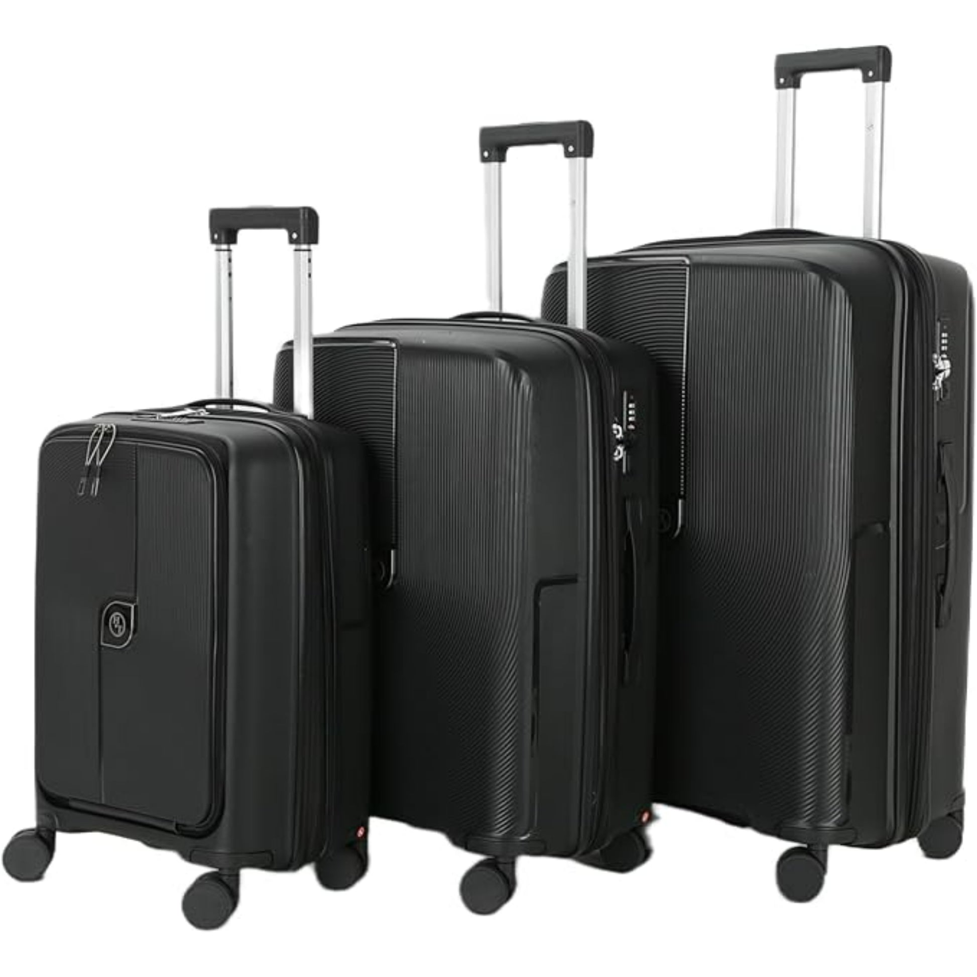 HT 3-Piece Luggage Set 20", 24", 28" Inches Voyano 1 Year Warranty Secure Zipper