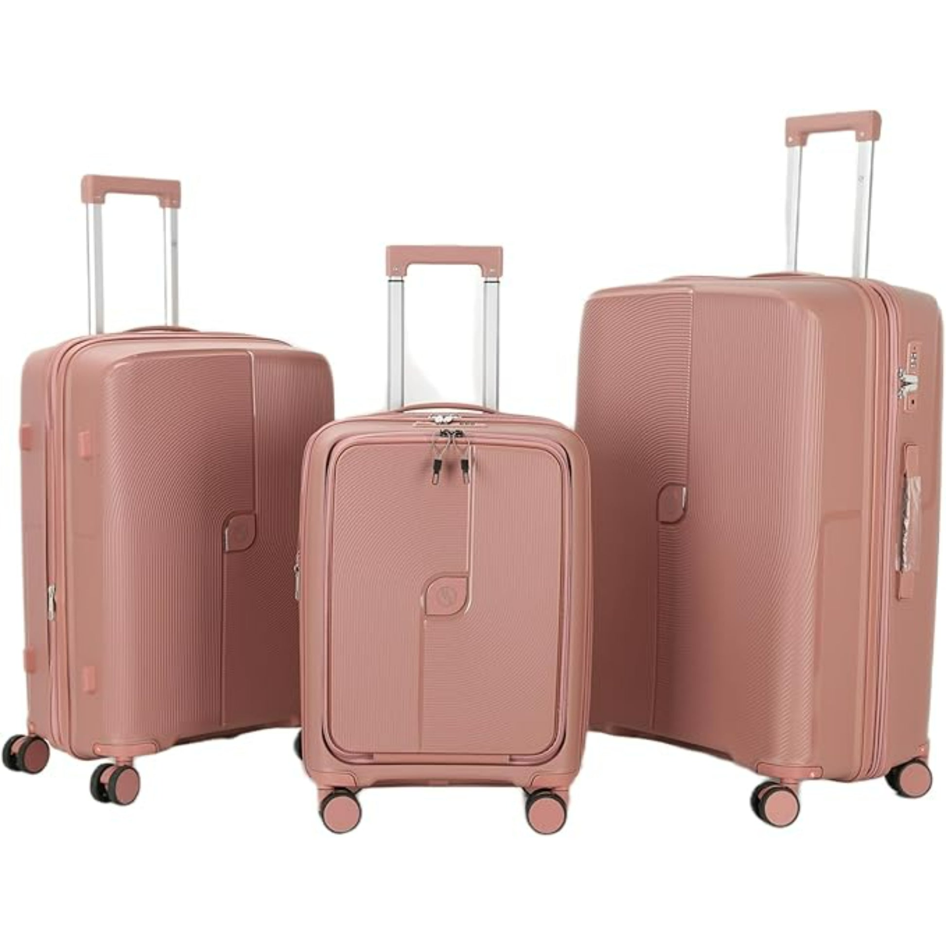 HT 3-Piece Luggage Set 20", 24", 28" Inches Voyano 1 Year Warranty Secure Zipper