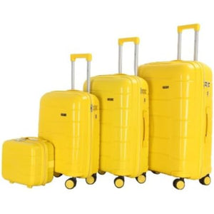 HT 4-Piece Luggage Set Prism Suitcase Trolley Hard Luggage Sets With 1 Year Warranty