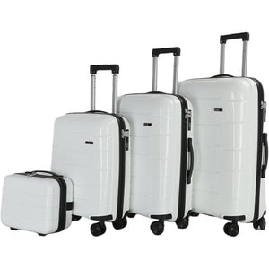 HT 4-Piece Luggage Set Prism Suitcase Trolley Hard Luggage Sets With 1 Year Warranty