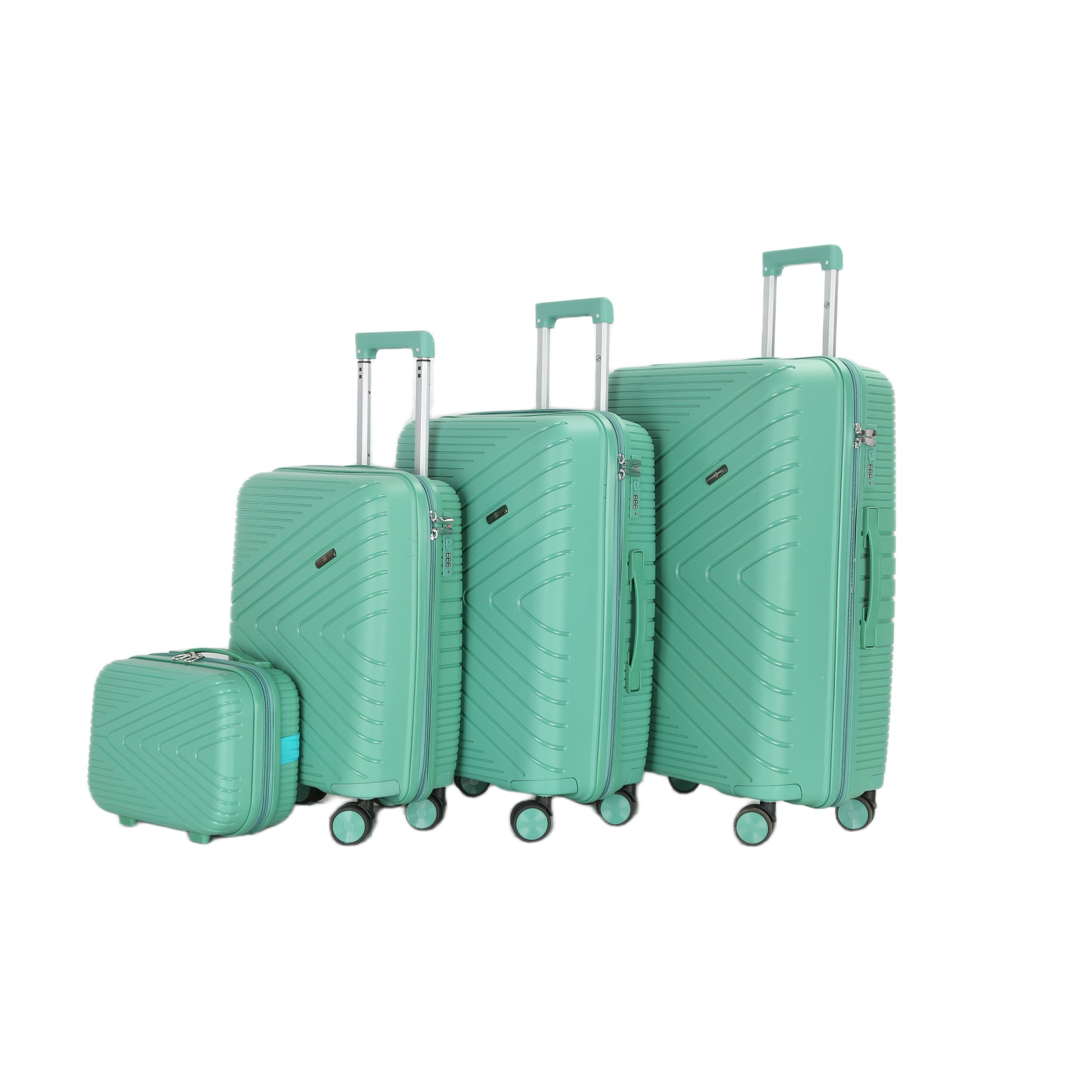 HT 4-Piece Luggage Set Sojourner Hard Shell Suitcases Light Weight
