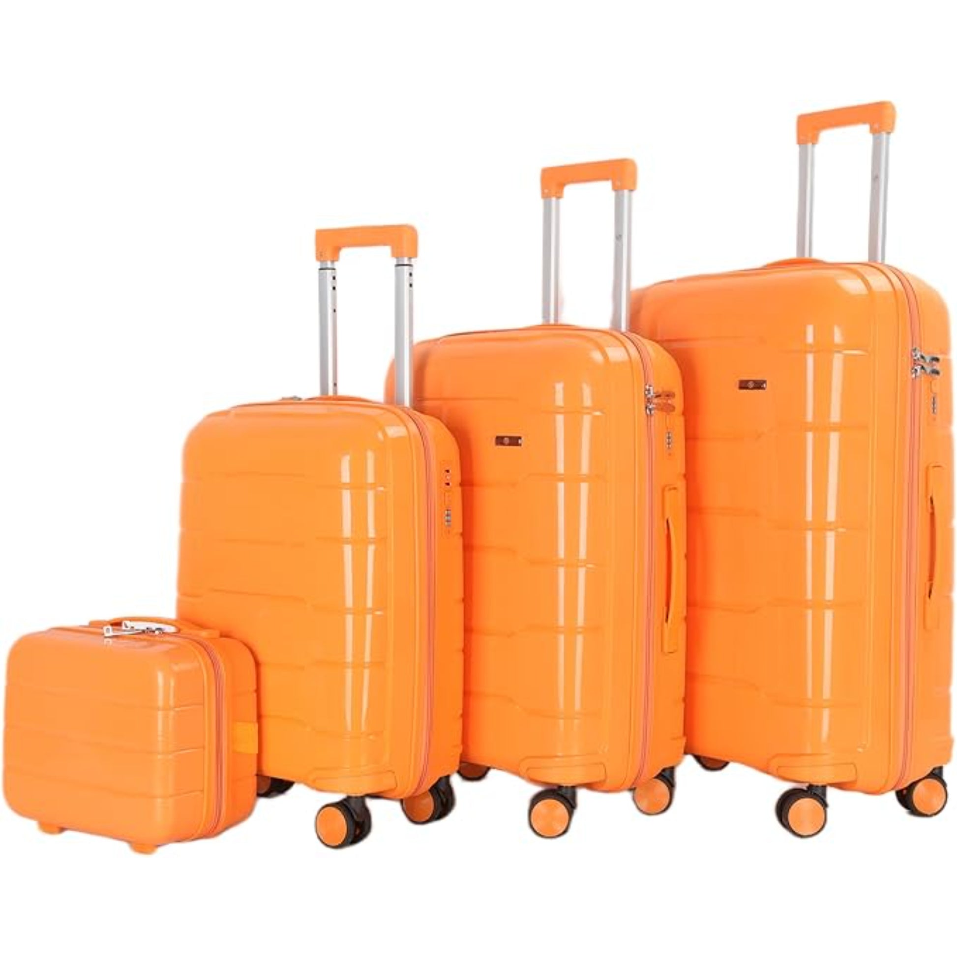 HT 4-Piece Luggage Set Prism Suitcase Trolley Hard Luggage Sets With 1 Year Warranty
