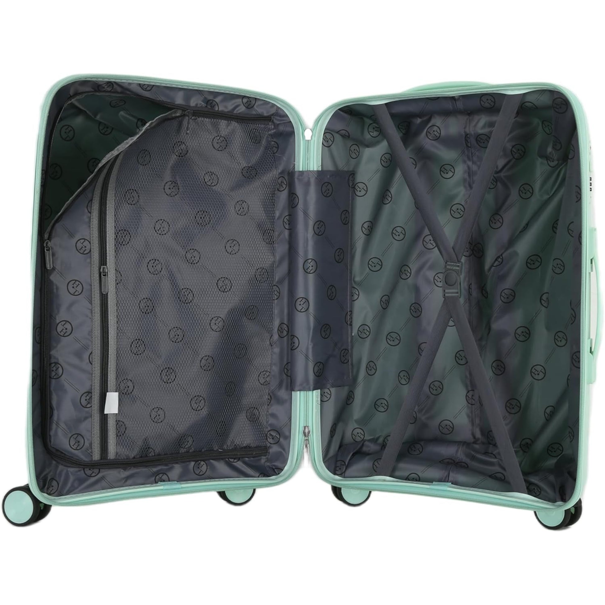 HT 4-Piece Luggage Set Prism Suitcase Trolley Hard Luggage Sets With 1 Year Warranty