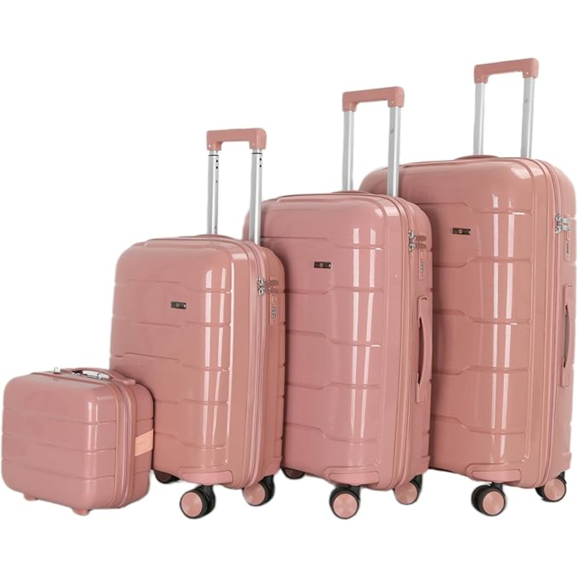 HT 4-Piece Luggage Set Prism Suitcase Trolley Hard Luggage Sets With 1 Year Warranty