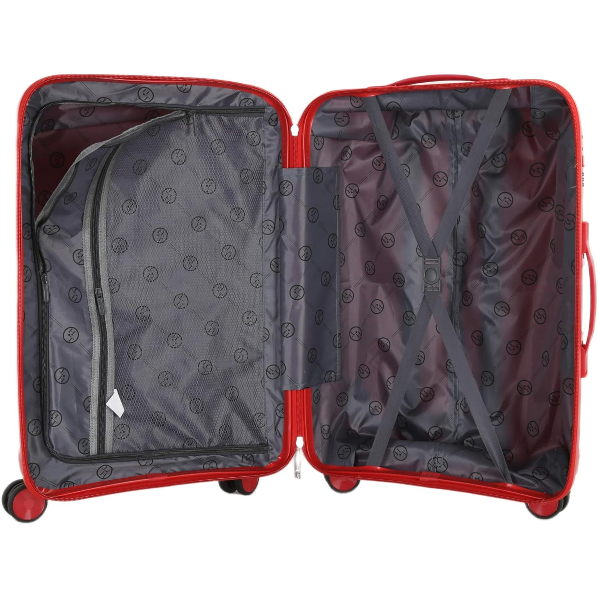 HT 4-Piece Luggage Set Prism Suitcase Trolley Hard Luggage Sets With 1 Year Warranty