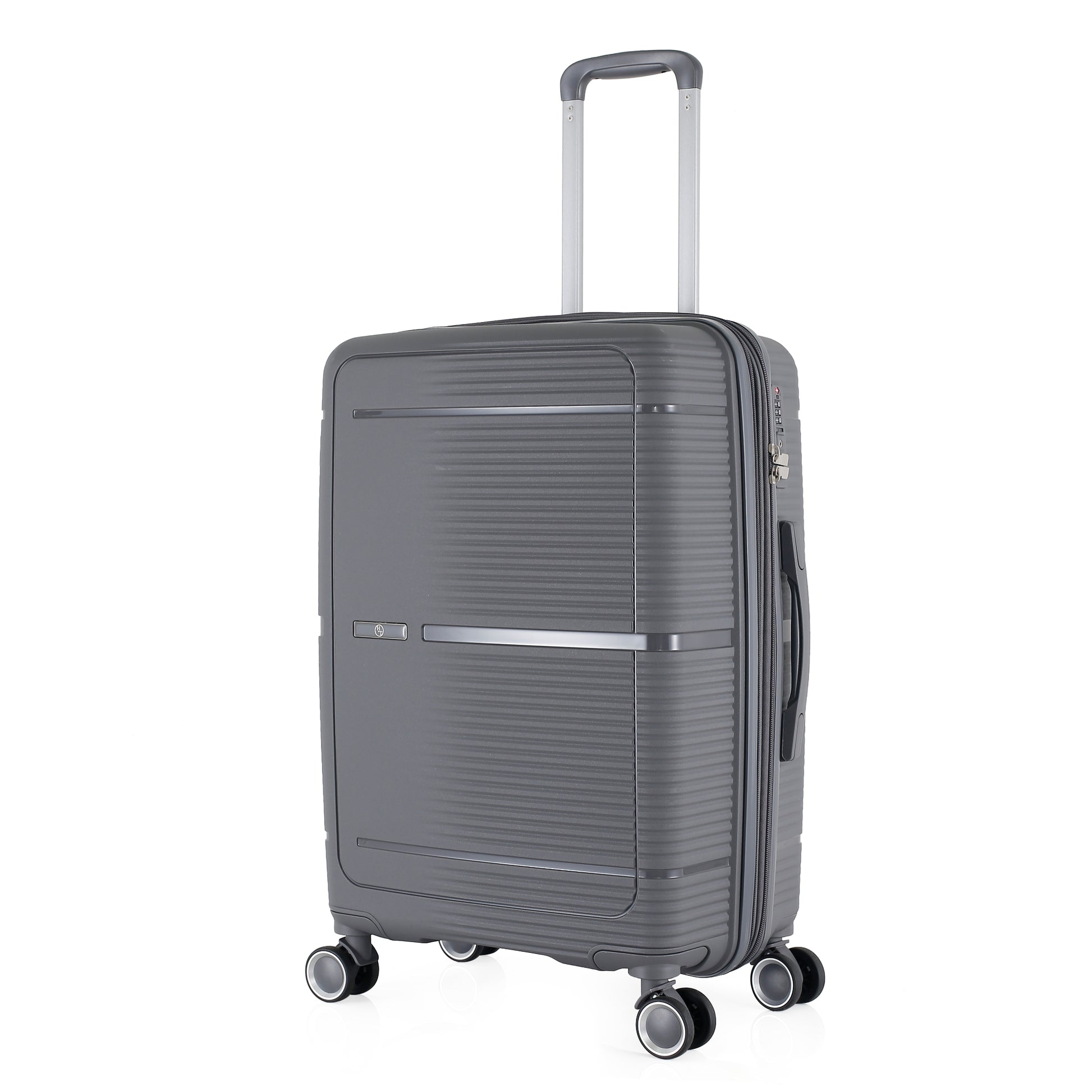 HT Large Luggage 3 Piece Set Navigator PP Hardside Family Set Travel Bags