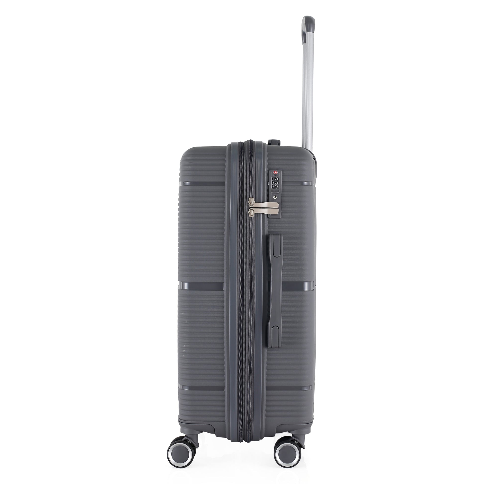 HT Large Luggage 3 Piece Set Navigator PP Hardside Family Set Travel Bags