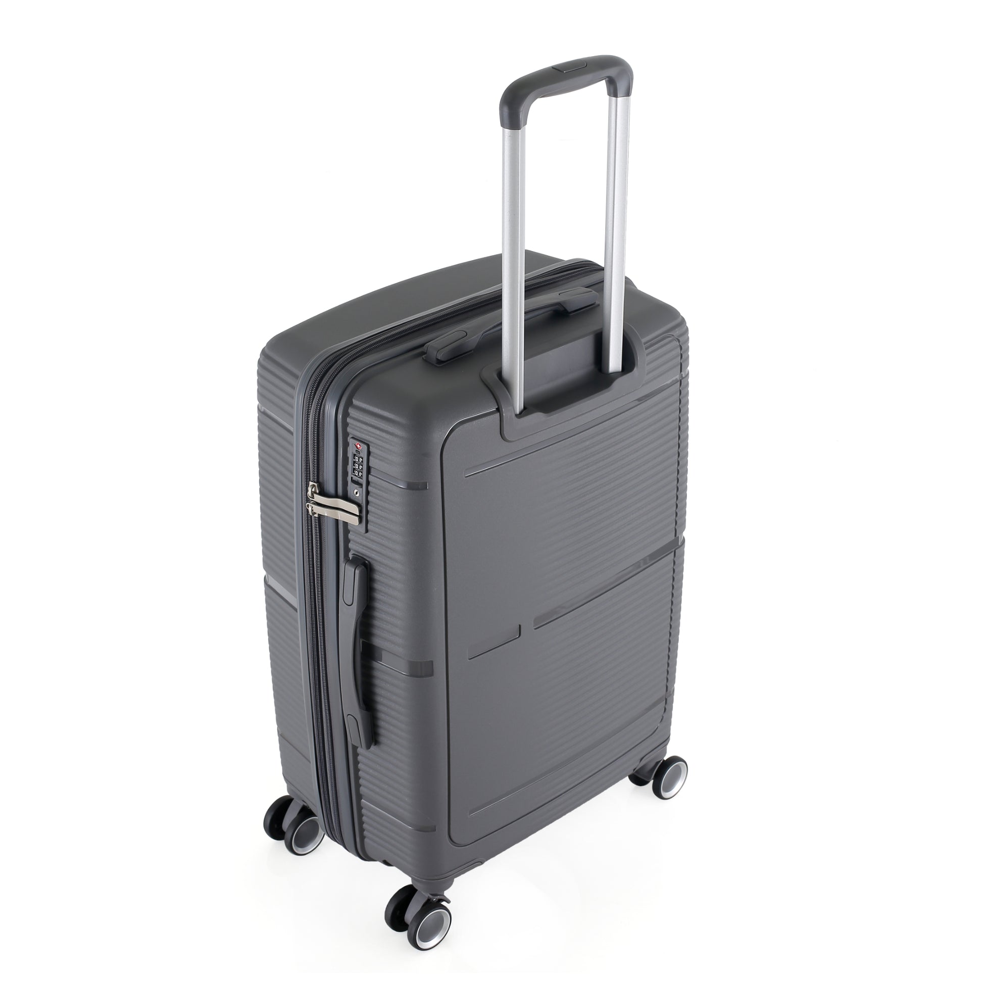 HT Large Luggage 3 Piece Set Navigator PP Hardside Family Set Travel Bags