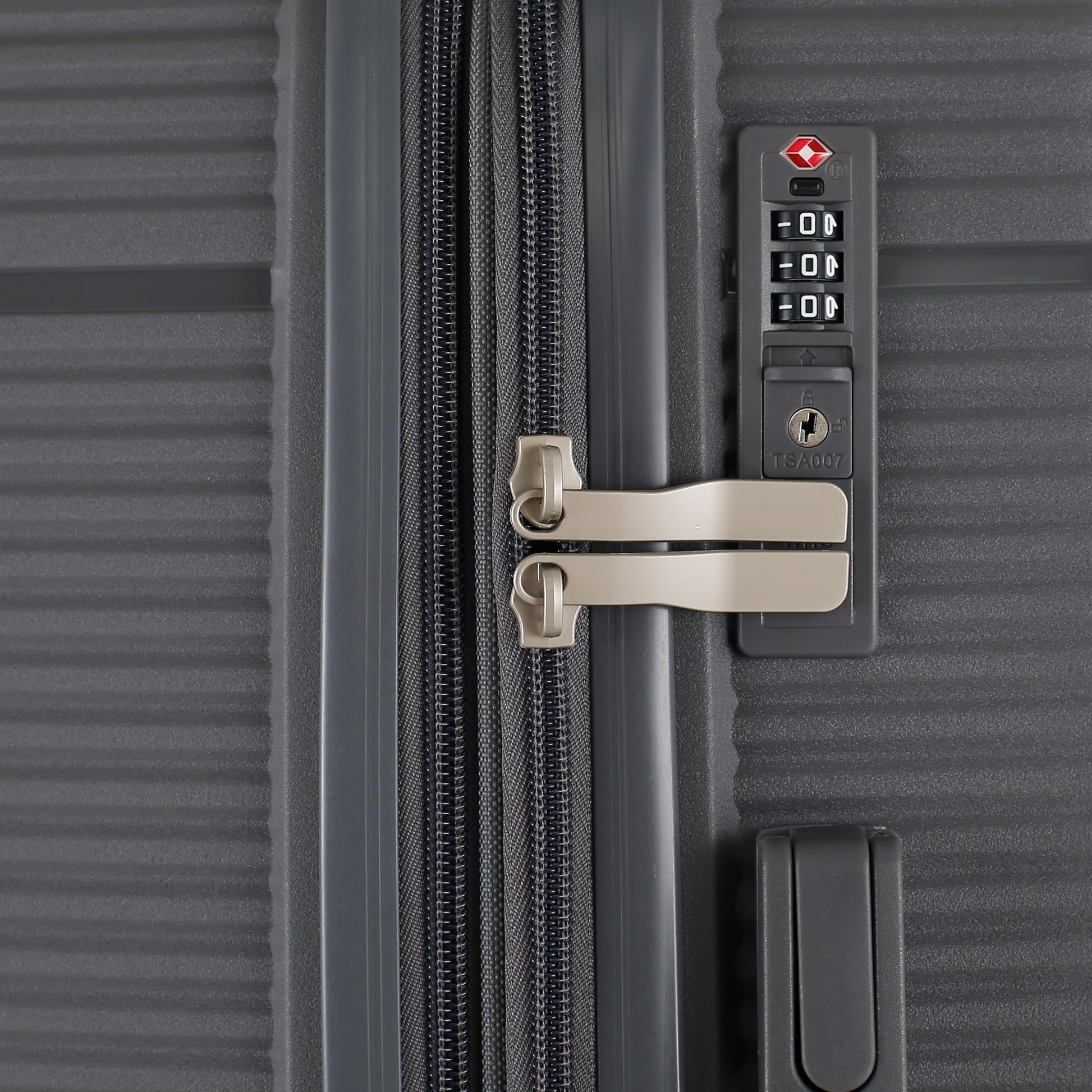 HT Large Luggage 3 Piece Set Navigator PP Hardside Family Set Travel Bags