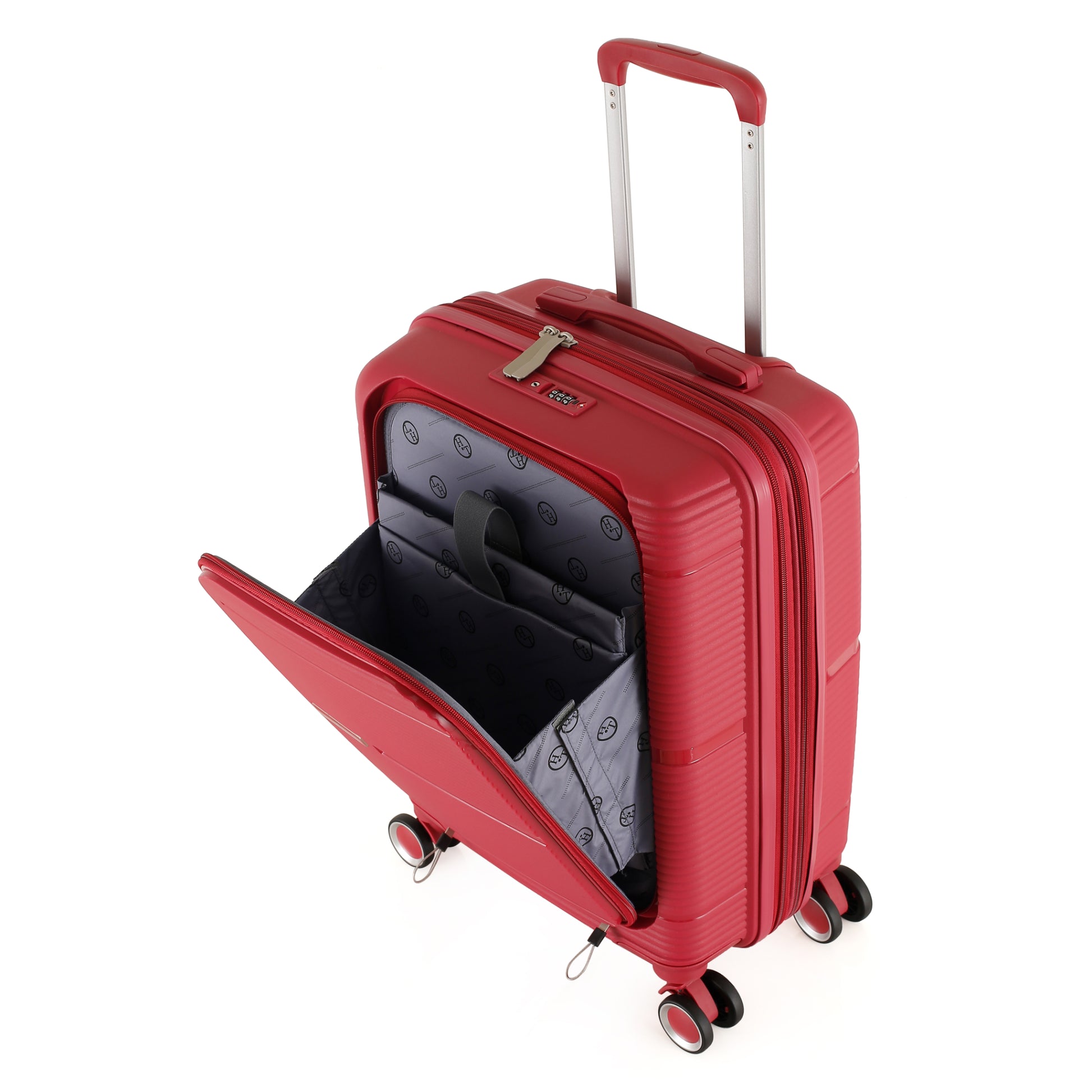 HT Large Luggage 3 Piece Set Navigator PP Hardside Family Set Travel Bags