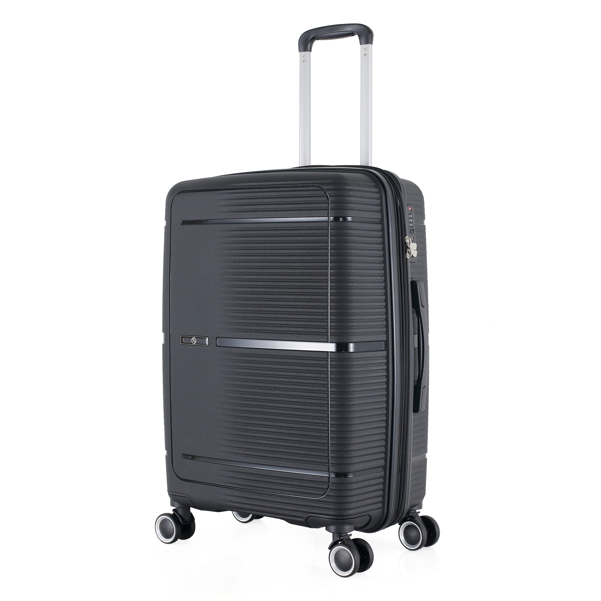 HT Large Luggage 3 Piece Set Navigator PP Hardside Family Set Travel Bags