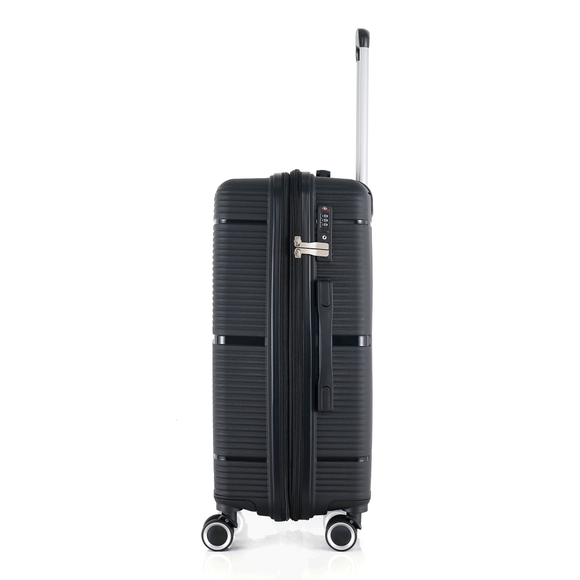 HT Large Luggage 3 Piece Set Navigator PP Hardside Family Set Travel Bags