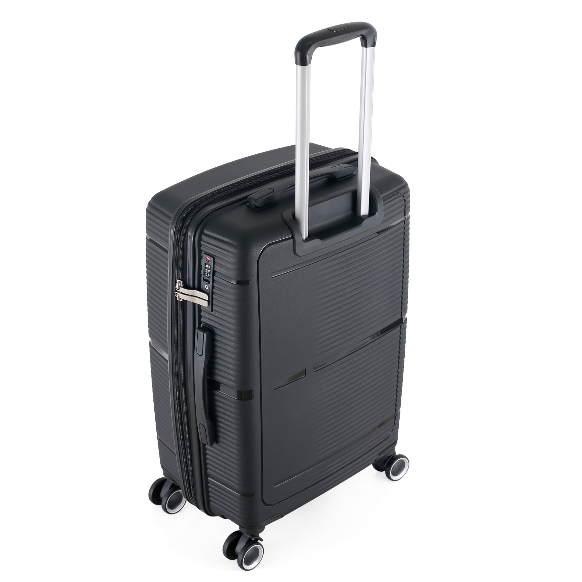 HT Large Luggage 3 Piece Set Navigator PP Hardside Family Set Travel Bags