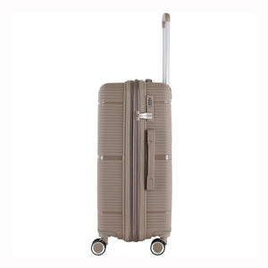 HT Large Luggage 3 Piece Set Navigator PP Hardside Family Set Travel Bags