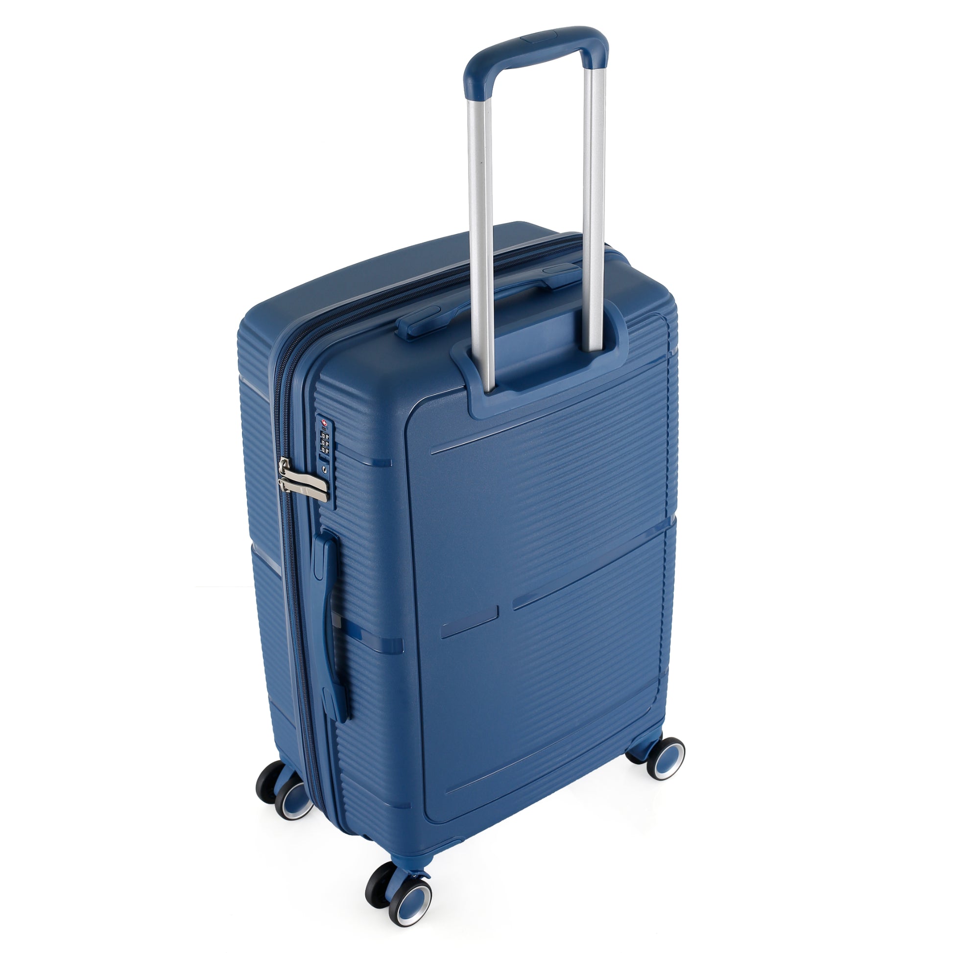 HT Large Luggage 3 Piece Set Navigator PP Hardside Family Set Travel Bags